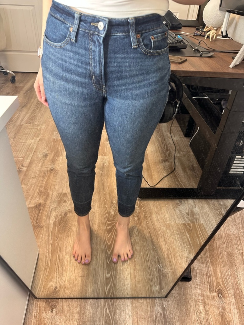 Old Navy extra high-rise rockstar super skinny jeans